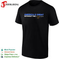 America is great without the f45cism 47 anti trump political statement shirt