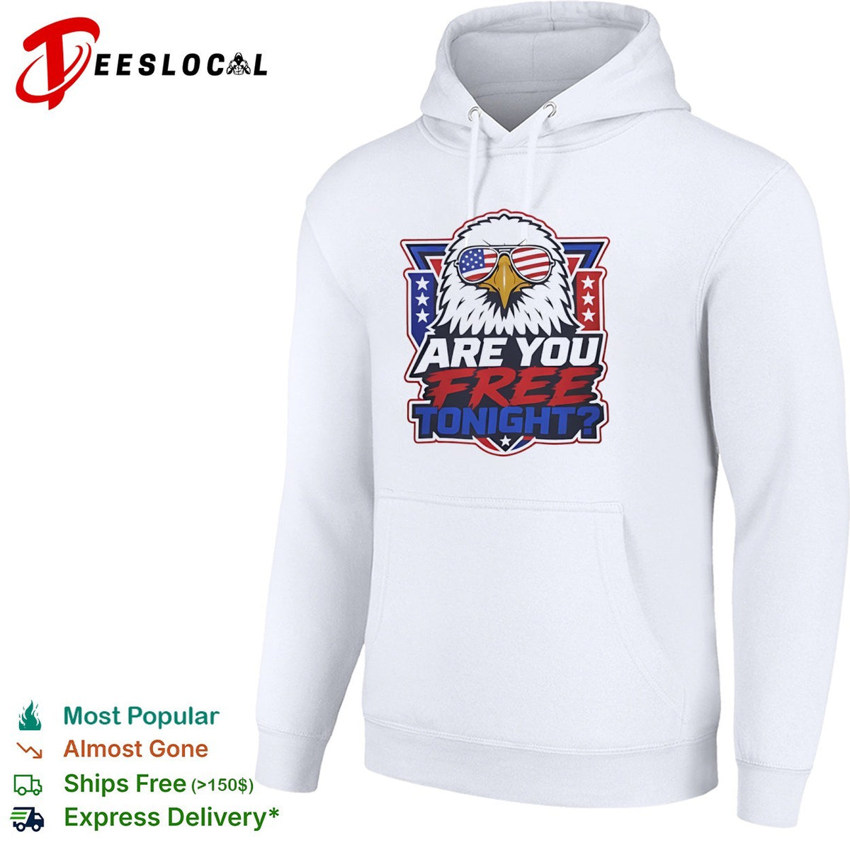 American Eagle Patriotic Flag Sunglasses Are You Free Tonight shirt