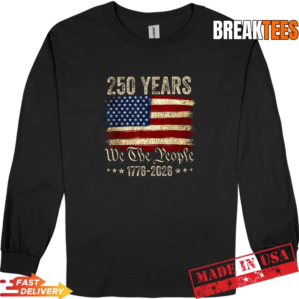 American Flag 250th Anniversary 1776 2026 T-Shirt