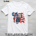 American Flag Watercolor Athlete Celebration USA Pride T Shirt