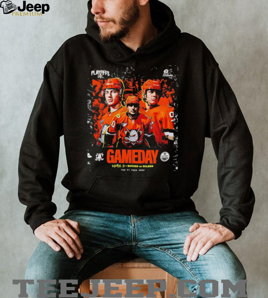Anaheim Ducks vs Edmonton Oilers Gameday NHL Playoffs T Shirt
