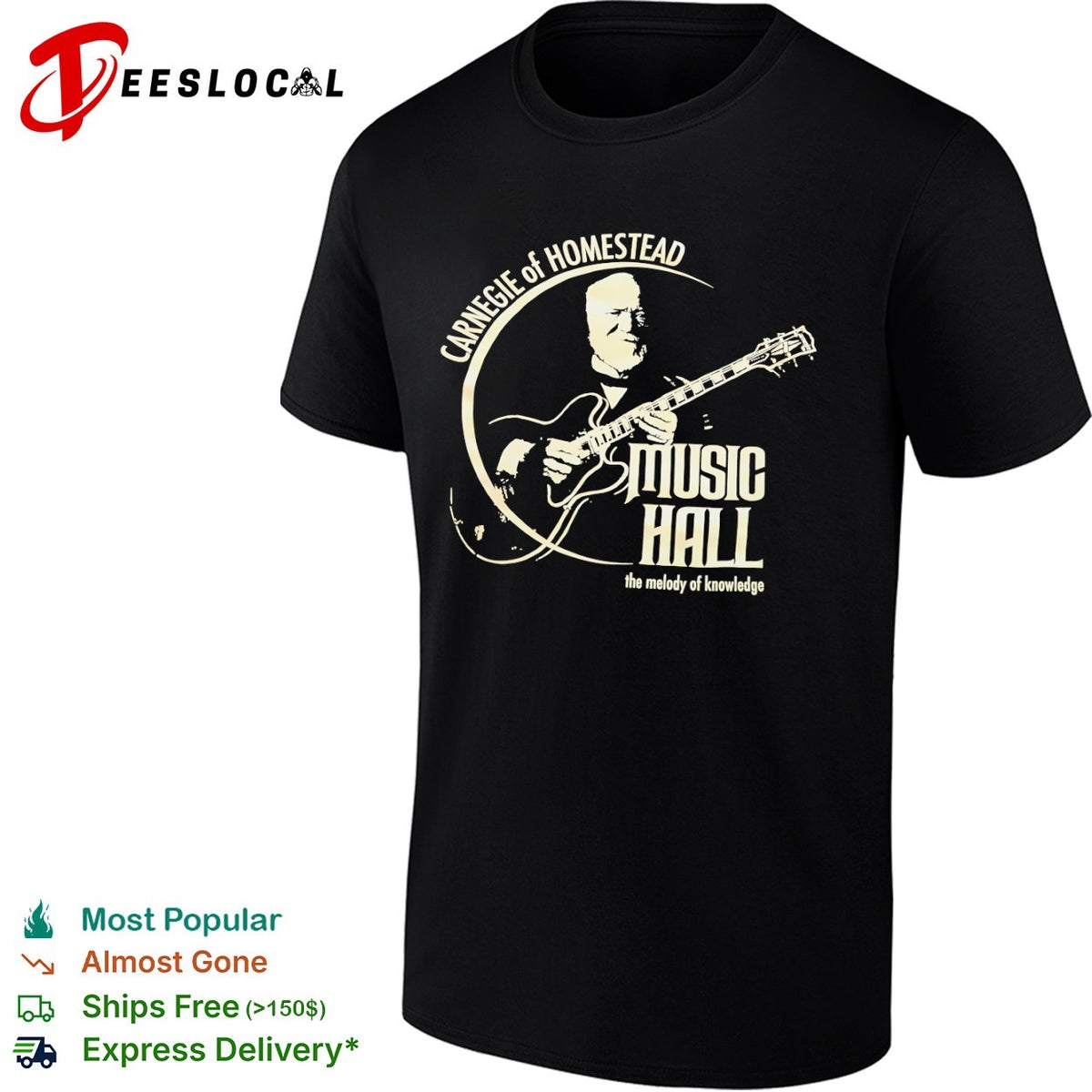 Andrew Carnegie Carnegie of Homestead Music Hall the melody of knowledge shirt