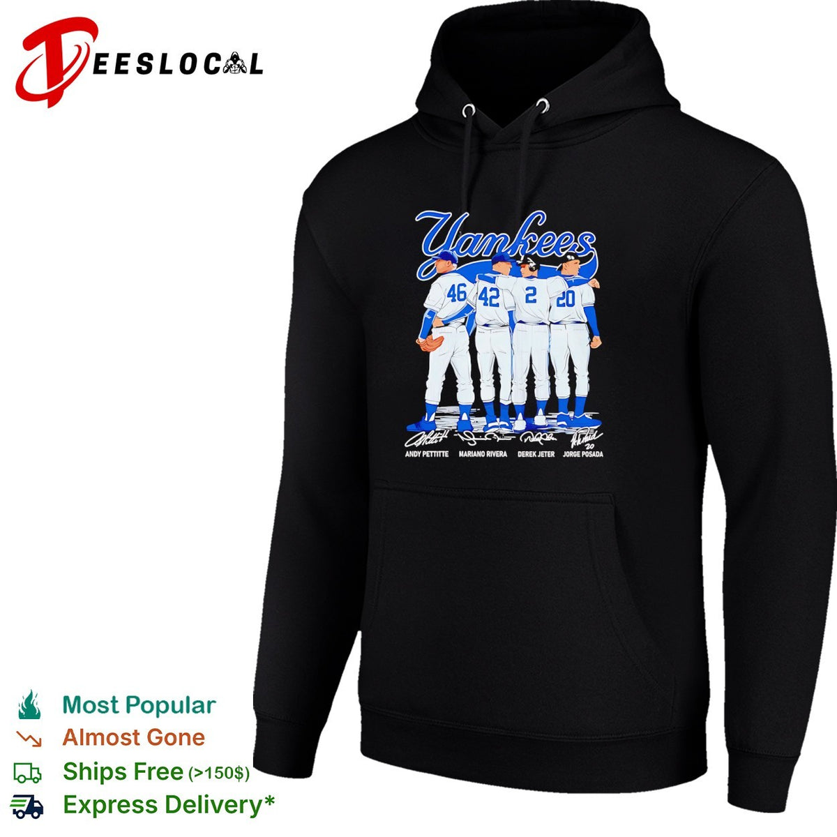 Andy Pettitte Mariano Rivera Derek Jeter Jorge Posada New York Yankees signature shirt
