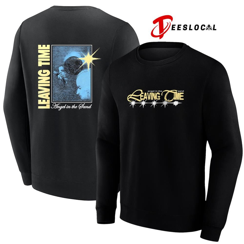 Angel in the sand leaving time graphic shirt