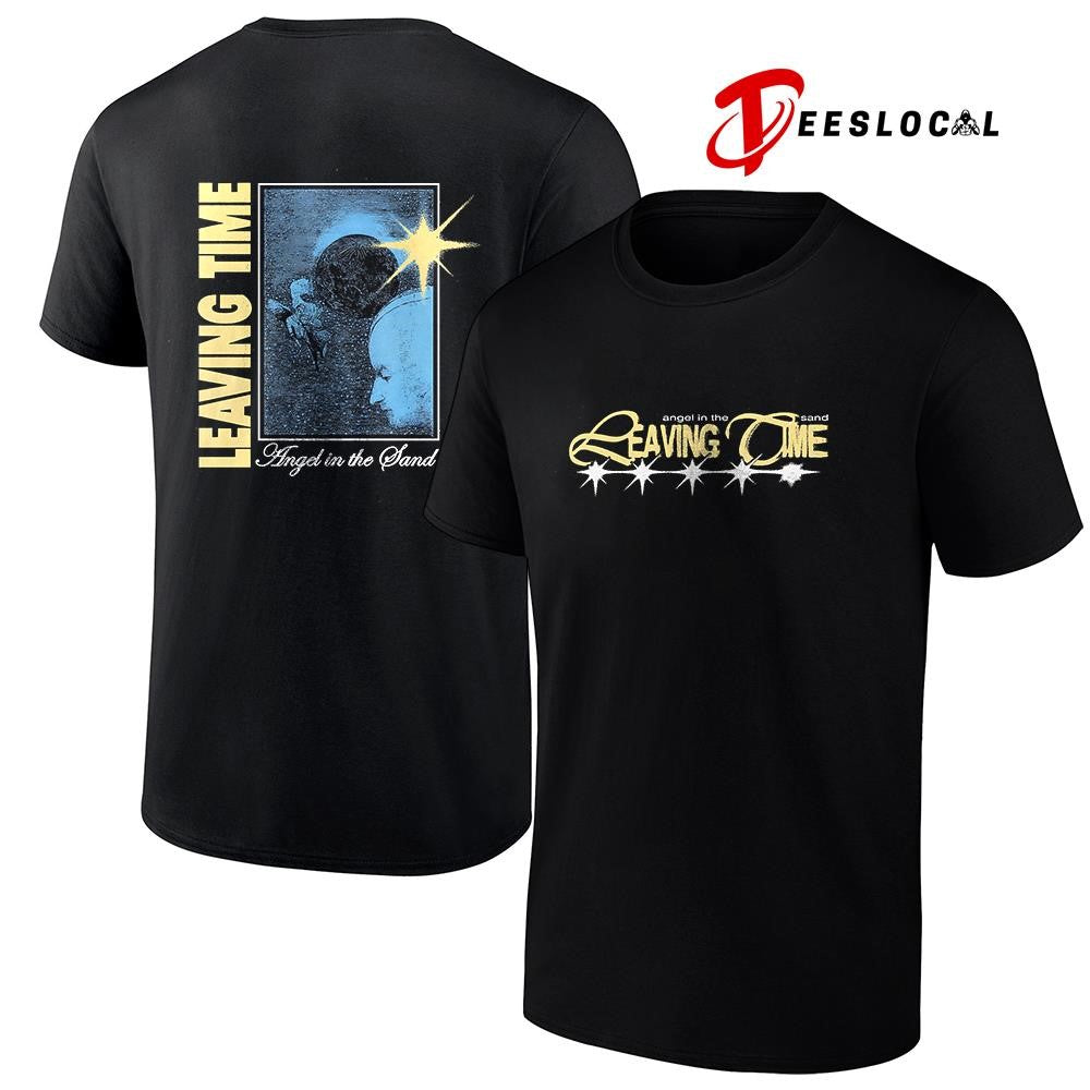 Angel in the sand leaving time graphic shirt