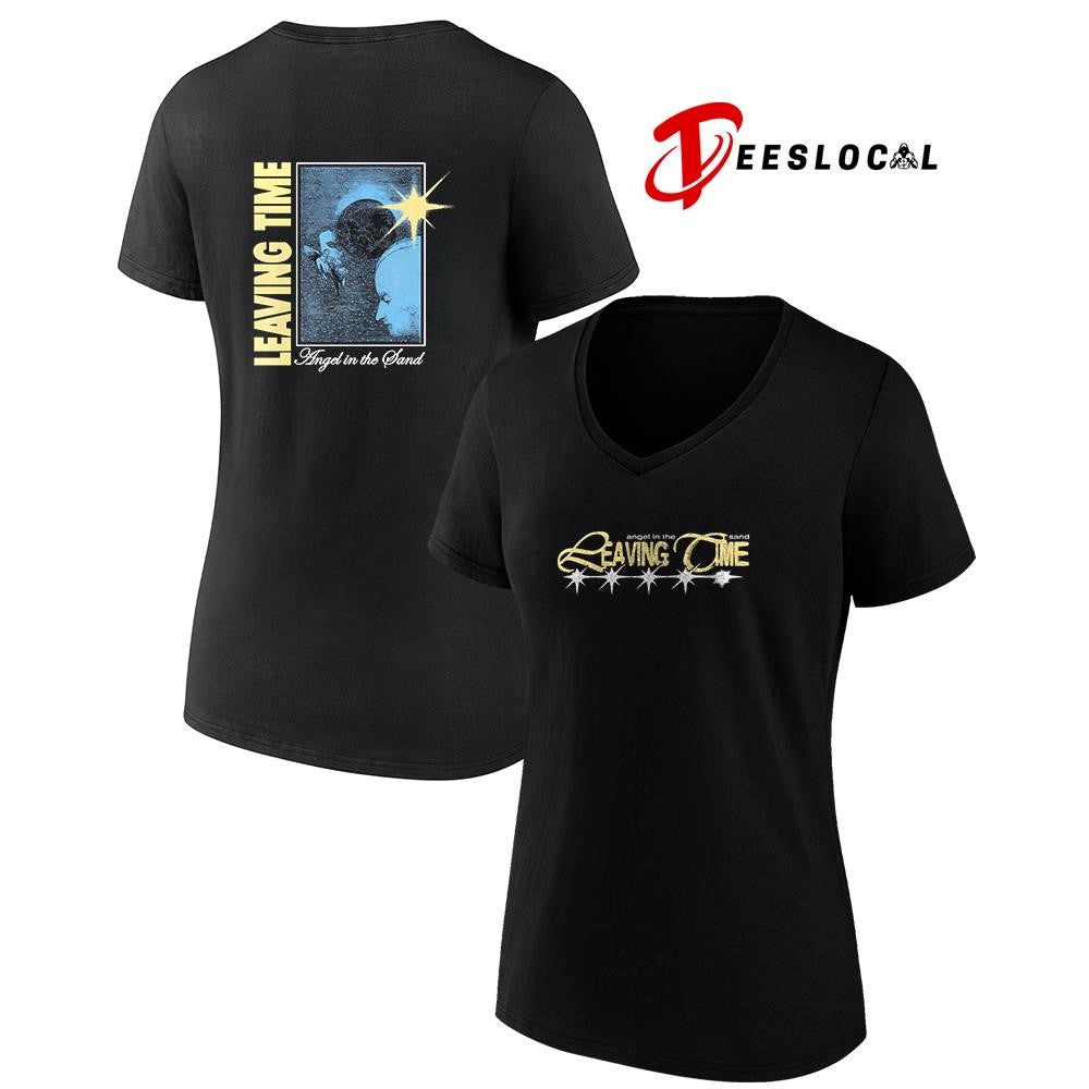 Angel in the sand leaving time graphic shirt