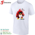 Angry Birds red bird painted splatter style vintage shirt