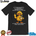 Angry Duck Earned My Respect Sarcastic Middle Finger Shirt