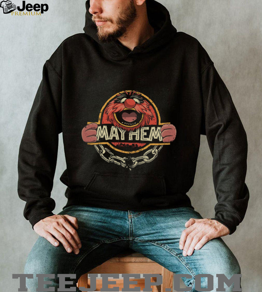 Animal Muppet Mayhem Dinosaur Movie Parody Graphic T Shirt