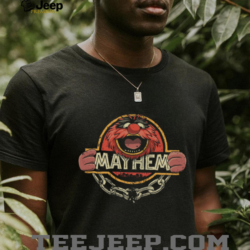 Animal Muppet Mayhem Dinosaur Movie Parody Graphic T Shirt