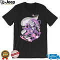 Anime Girl Cyberpunk Neon Lights Gaming Graphic T Shirt