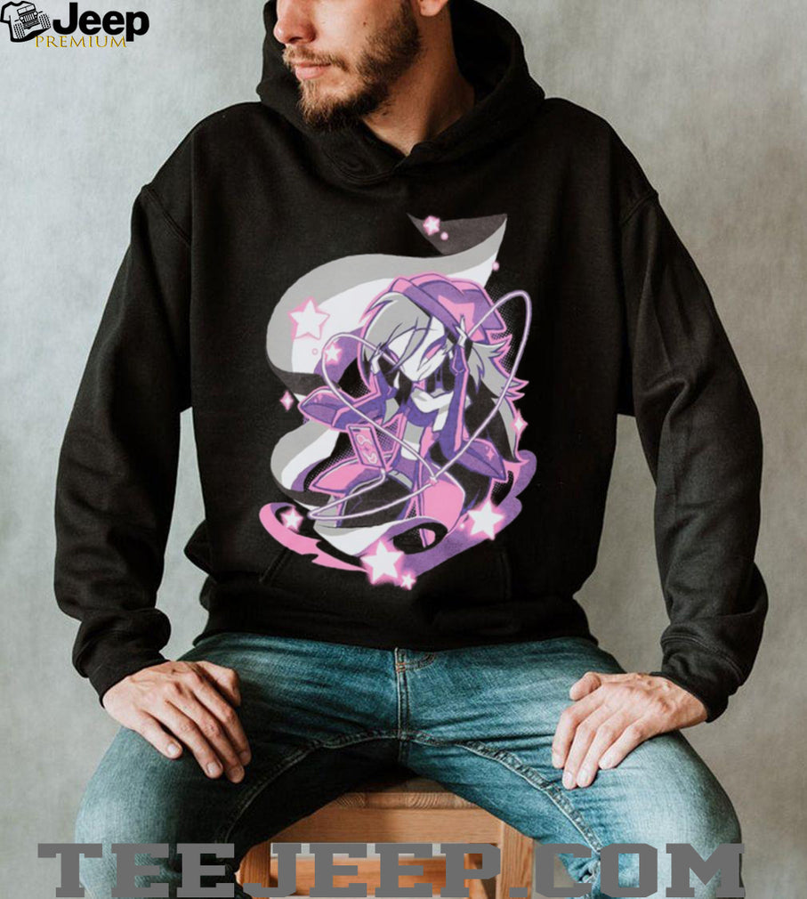 Anime Girl Cyberpunk Neon Lights Gaming Graphic T Shirt