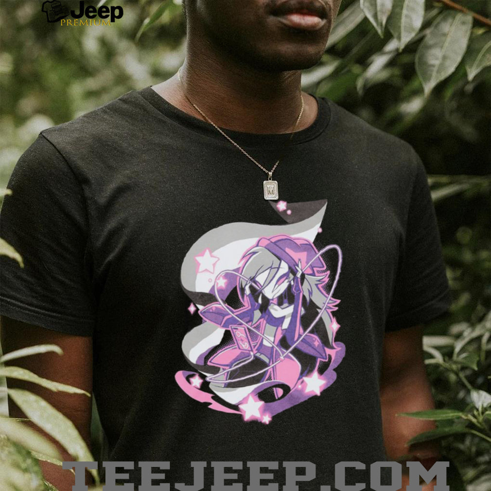 Anime Girl Cyberpunk Neon Lights Gaming Graphic T Shirt