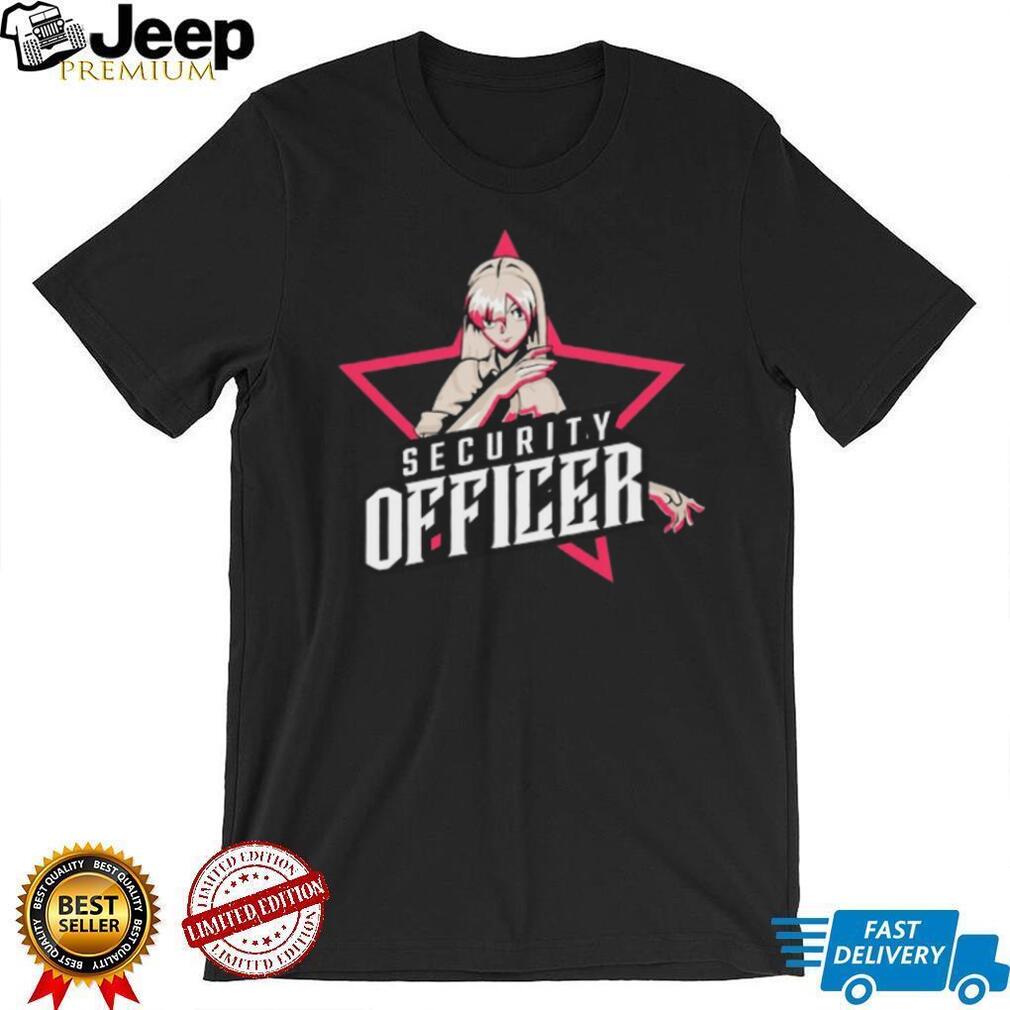 Anime Security Officer Pink Star Aesthetic Manga T Shirt