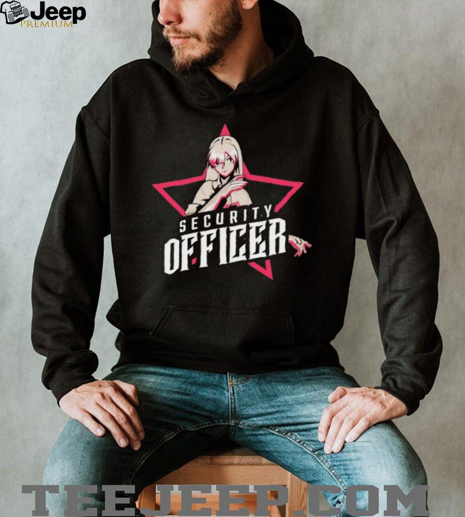 Anime Security Officer Pink Star Aesthetic Manga T Shirt