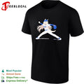 Anime style baseball pitcher number 17 action illustration shirt