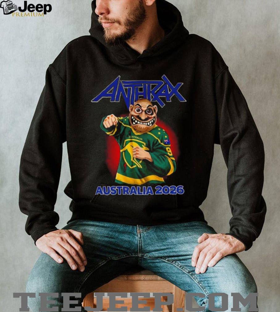 Anthrax Australia 2026 Tour Not Man Kangaroo Jersey T Shirt