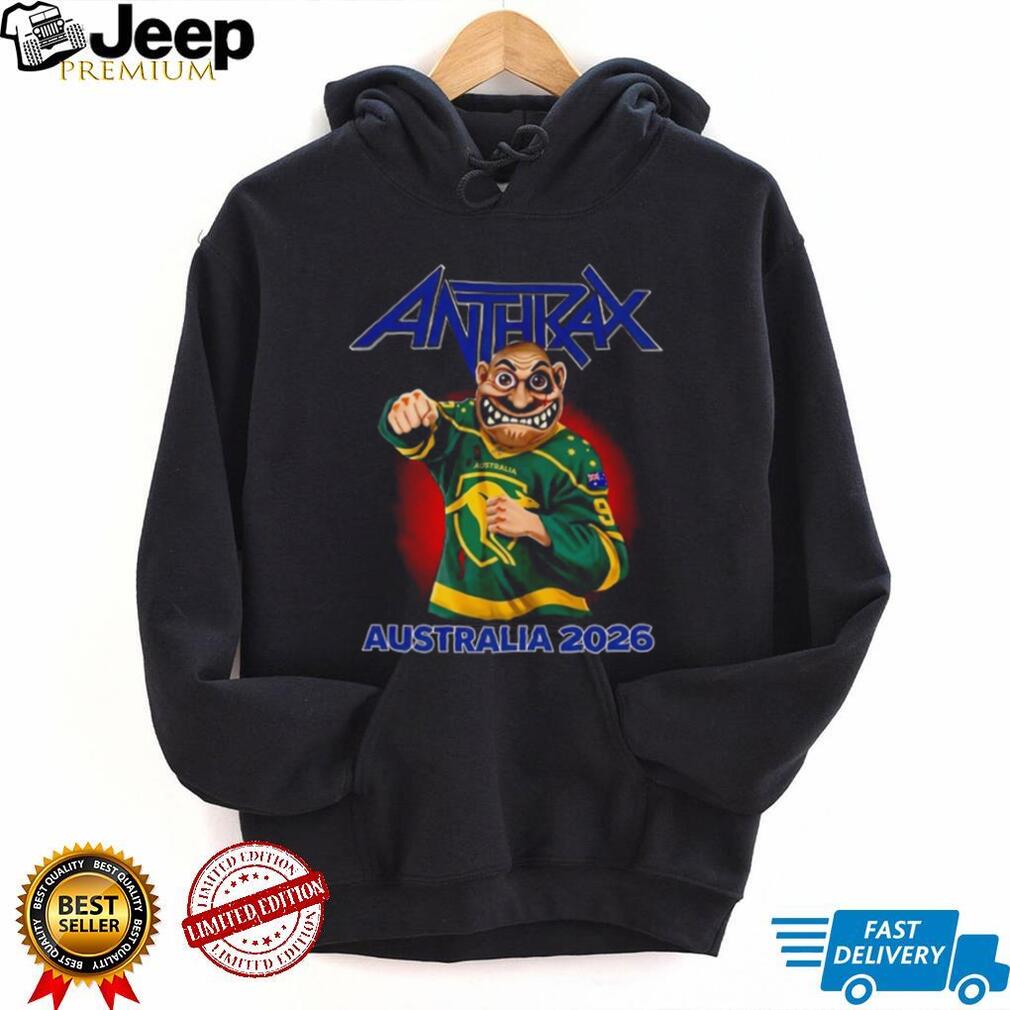 Anthrax Australia 2026 Tour Not Man Kangaroo Jersey T Shirt