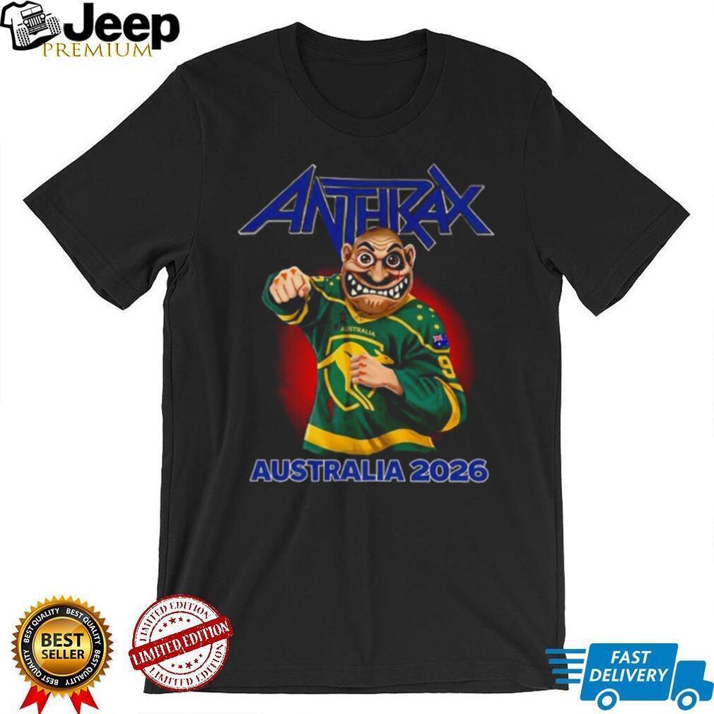 Anthrax Australia 2026 Tour Not Man Kangaroo Jersey T Shirt