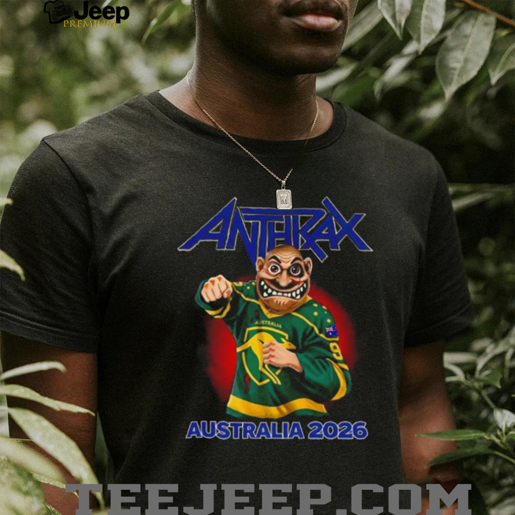 Anthrax Australia 2026 Tour Not Man Kangaroo Jersey T Shirt