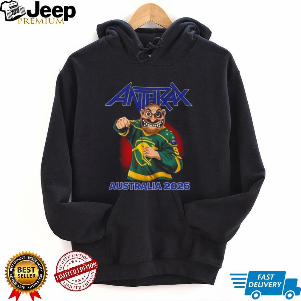 Anthrax Not Man Australia 2026 Boxing Kangaroo Jersey T Shirt