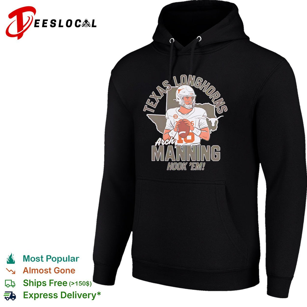 Arch Manning Texas Longhorns SEC football hook em shirt