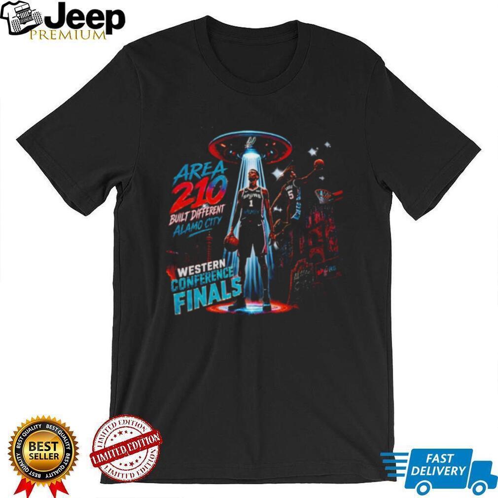 Area 210 Alamo City Alien Spaceship Basketball T Shirt