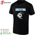 Argentina Soccer Ball in Net World Cup Goal Celebration Fans National Team shirt