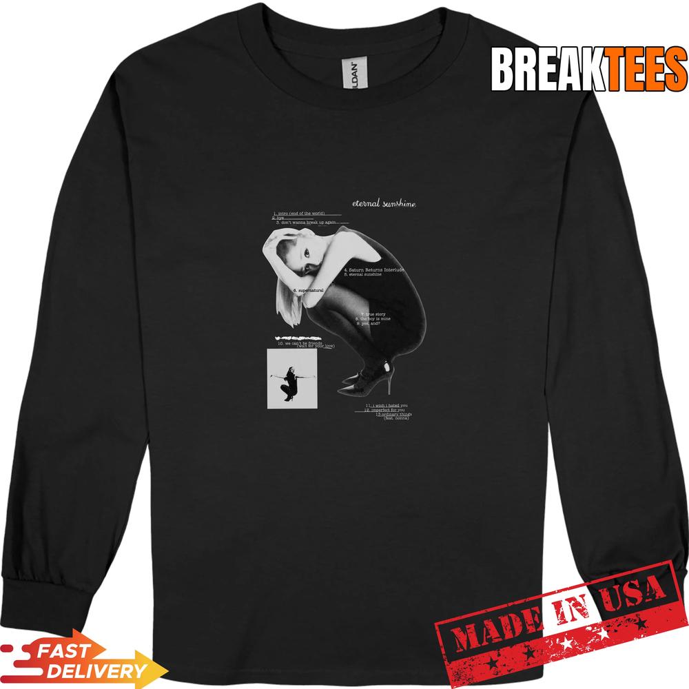 Ariana Grande Eternal Sunshine Tour Black T-Shirt