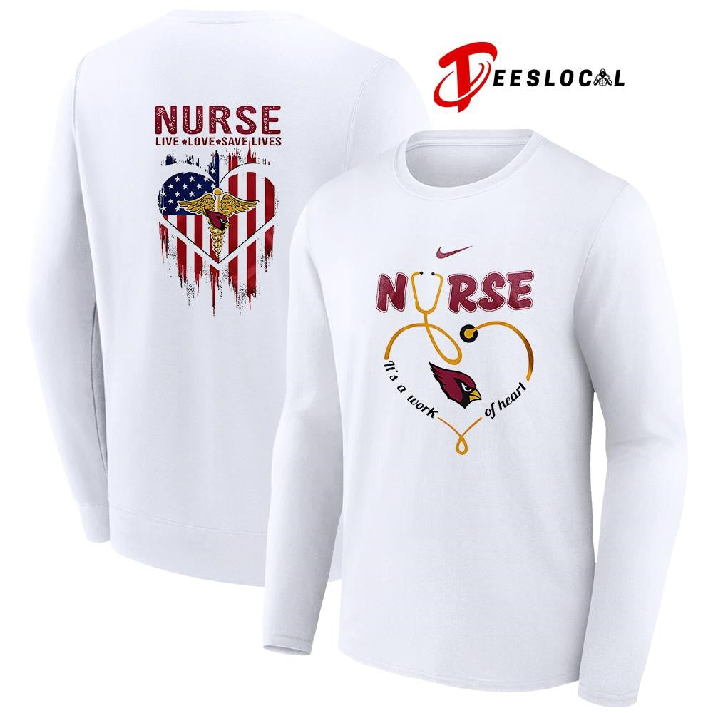 Arizona Cardinals x Army nurse it’s a work of heart shirt