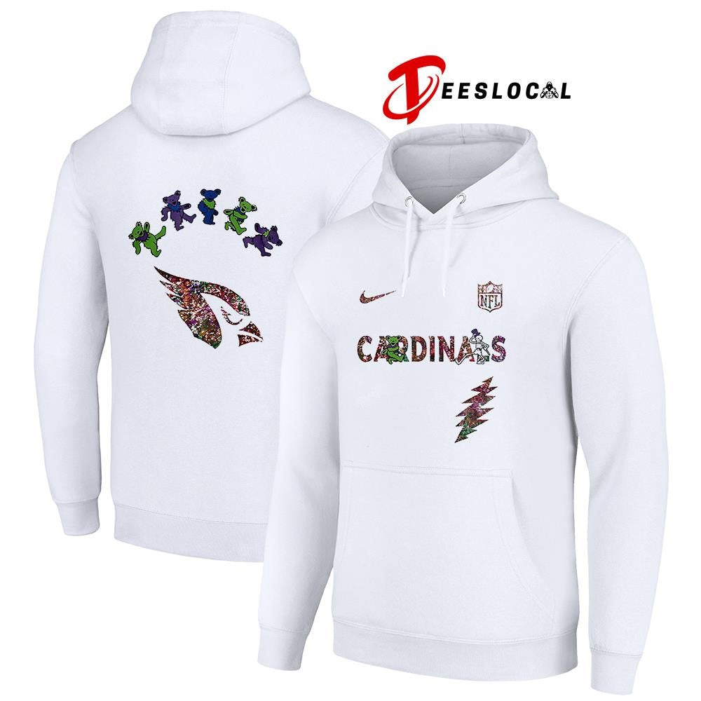 Arizona Cardinals x Grateful Dead night bears logo shirt