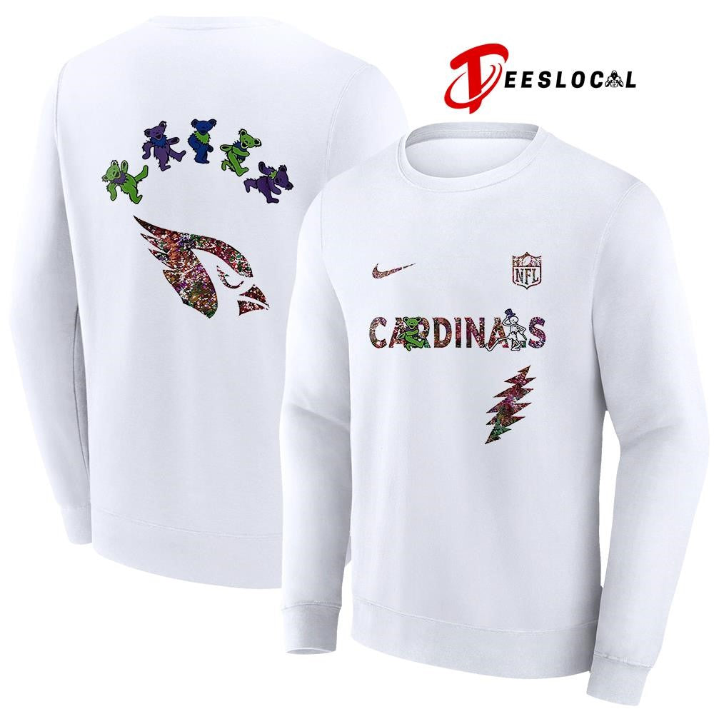 Arizona Cardinals x Grateful Dead night bears logo shirt
