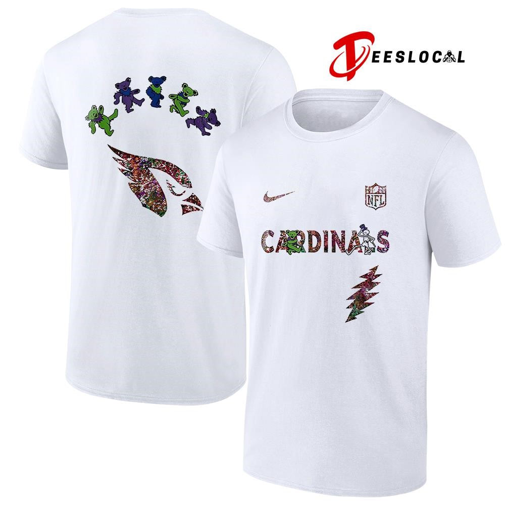 Arizona Cardinals x Grateful Dead night bears logo shirt