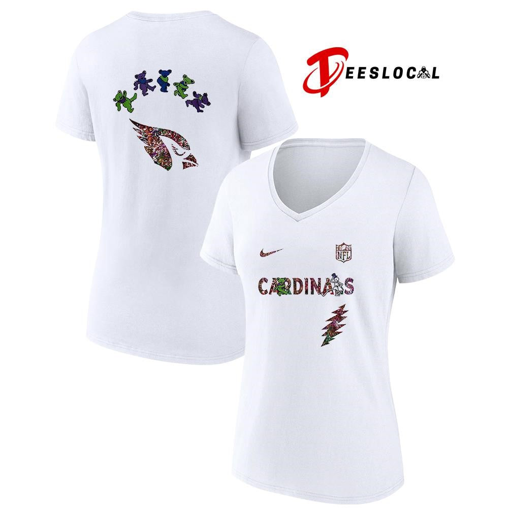 Arizona Cardinals x Grateful Dead night bears logo shirt