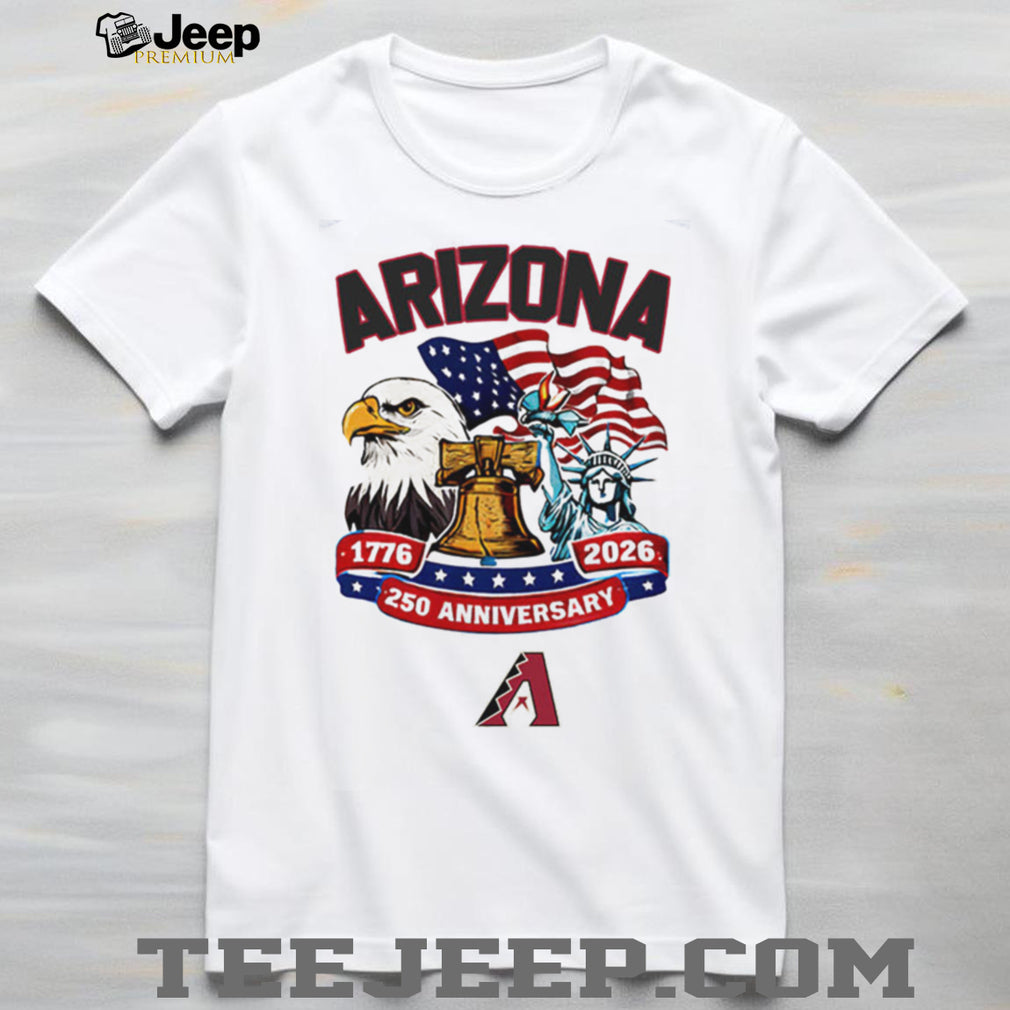 Arizona D Backs 250th Anniversary USA Flag Baseball Jersey T Shirt Custom Name
