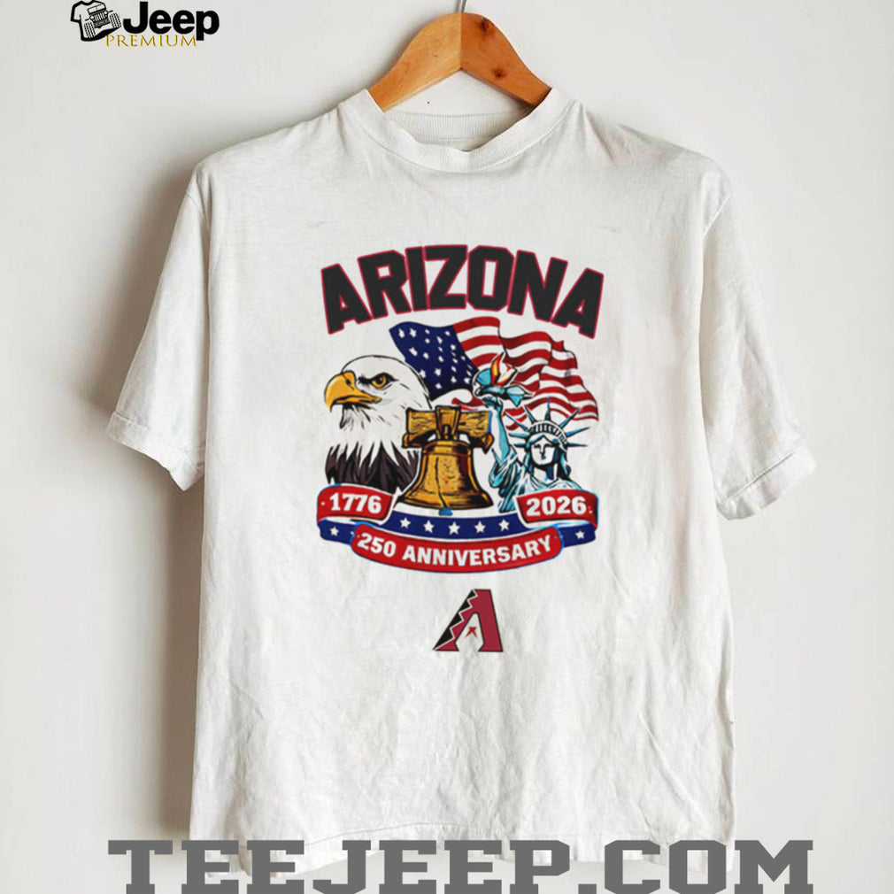 Arizona D Backs 250th Anniversary USA Flag Baseball Jersey T Shirt Custom Name