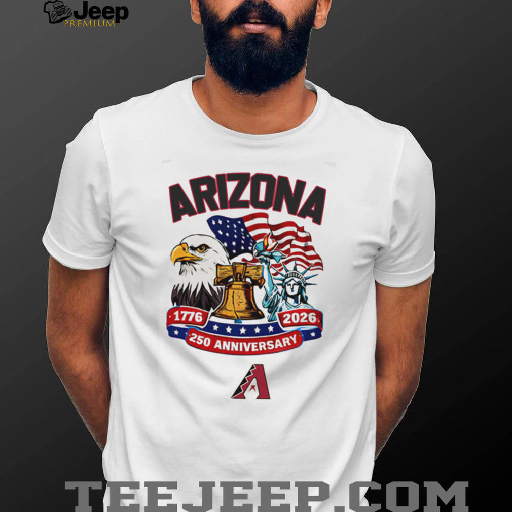 Arizona D Backs 250th Anniversary USA Flag Baseball Jersey T Shirt Custom Name