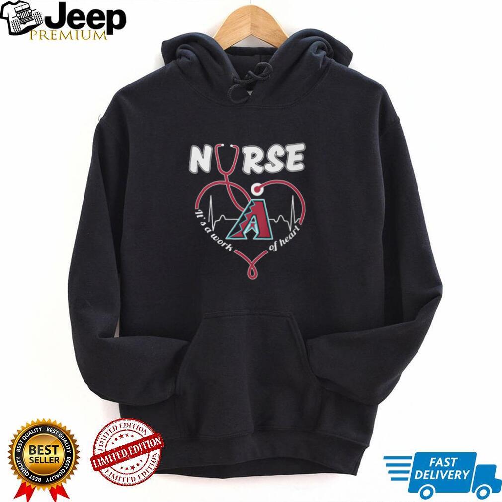 Arizona Diamondbacks Baseball Nurse Heart Stethoscope Medical Professional Red Arizona T Shirt