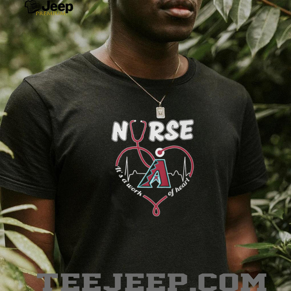 Arizona Diamondbacks Baseball Nurse Heart Stethoscope Medical Professional Red Arizona T Shirt