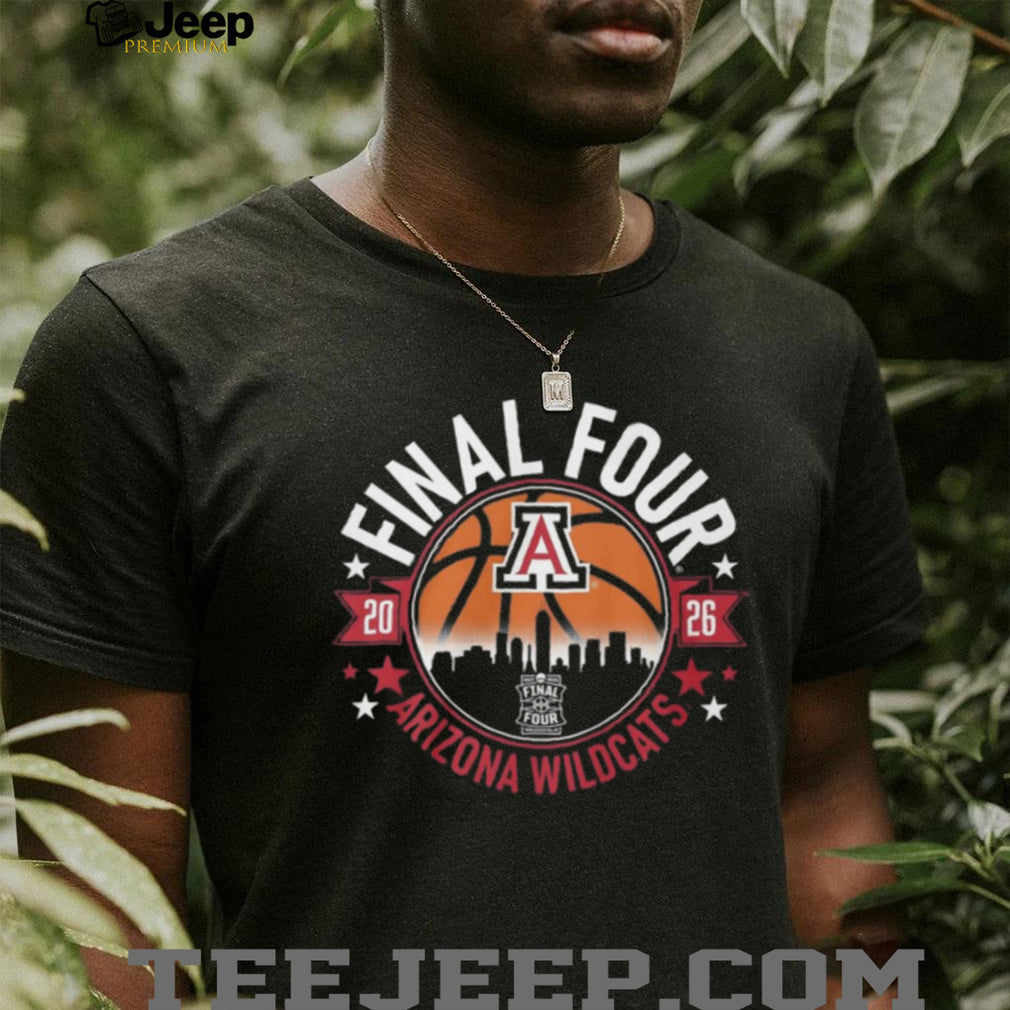 Arizona Wildcats 2026 NCAA Men’s Final Four Indianapolis Black T Shirt