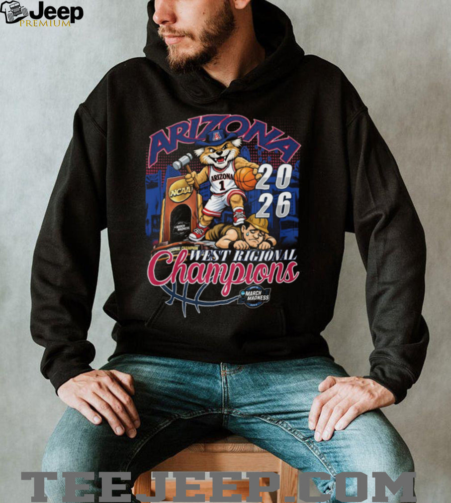 Arizona Wildcats 2026 NCAA West Regional Champions Mascot T Shirt