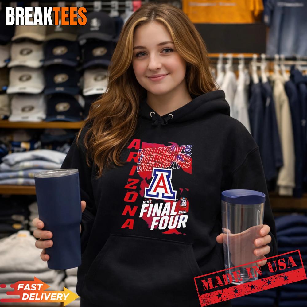 Arizona Wildcats Men’s Basketball 2026 Final Four West Regional Champions T-Shirt