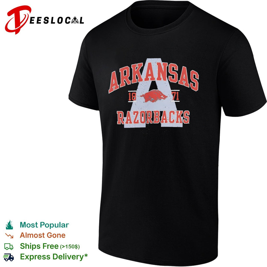 Arkansas Razorbacks 1871 logo University of Arkansas team shirt