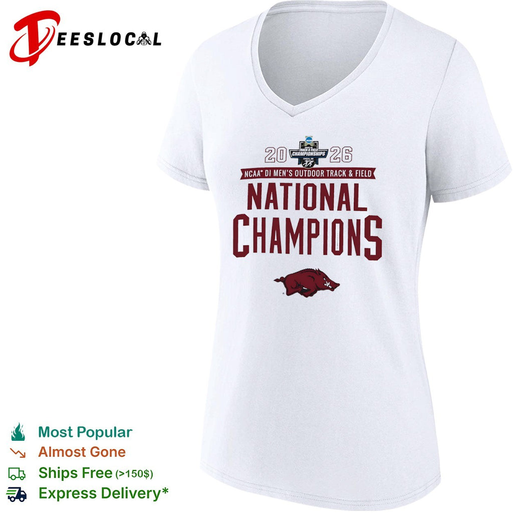 Arkansas Razorbacks 2026 NCAA DI Men’s Outdoor Track and Field National Champions shirt