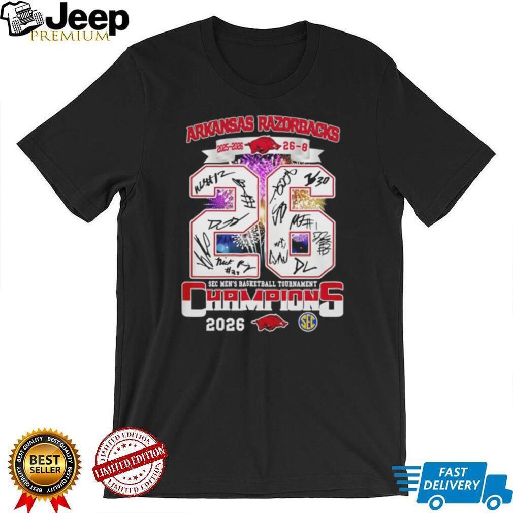 Arkansas Razorbacks 2026 SEC Men’s Basketball Tournament Champions T Shirt
