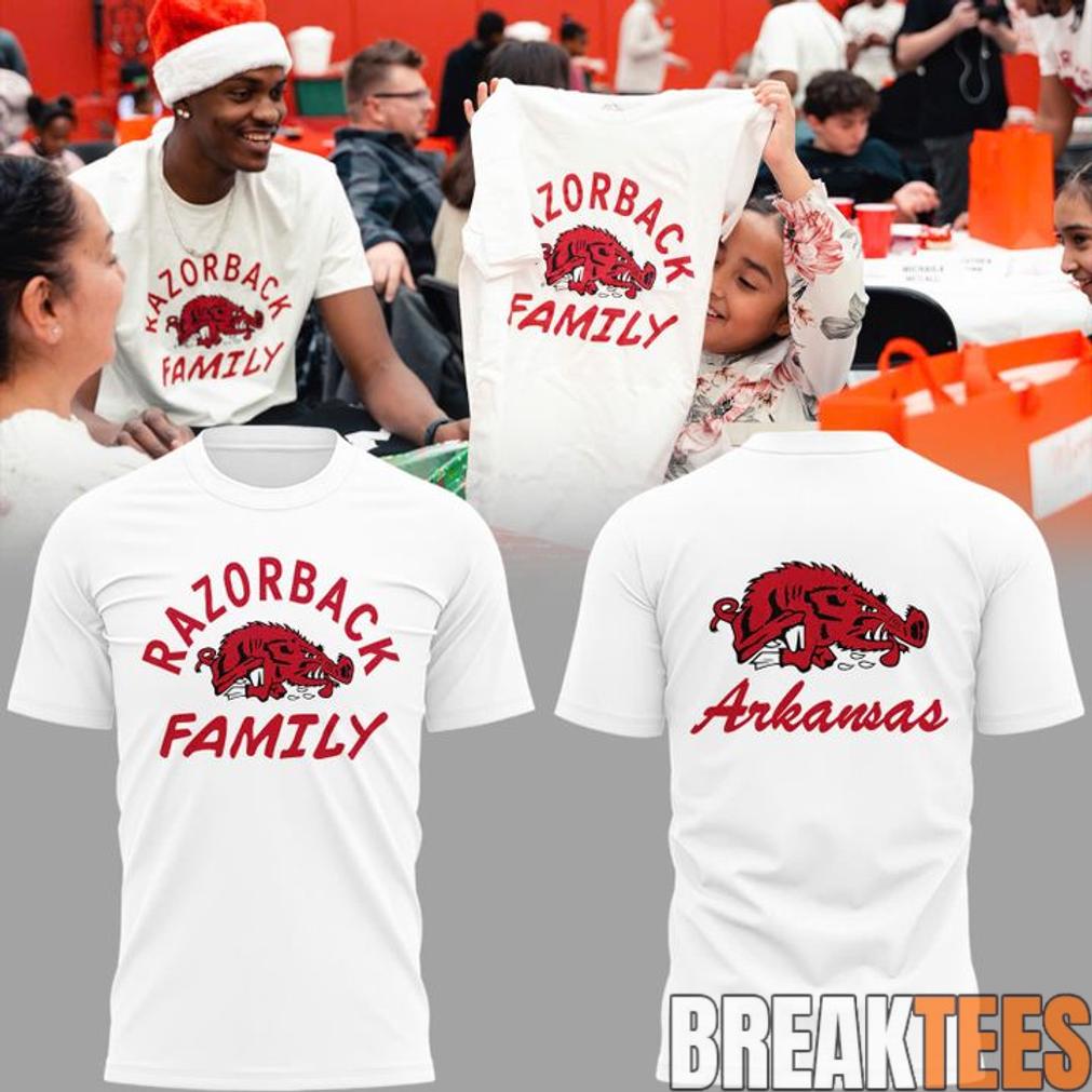 Arkansas Razorbacks ‘Family’ 2026 Special White T-Shirt