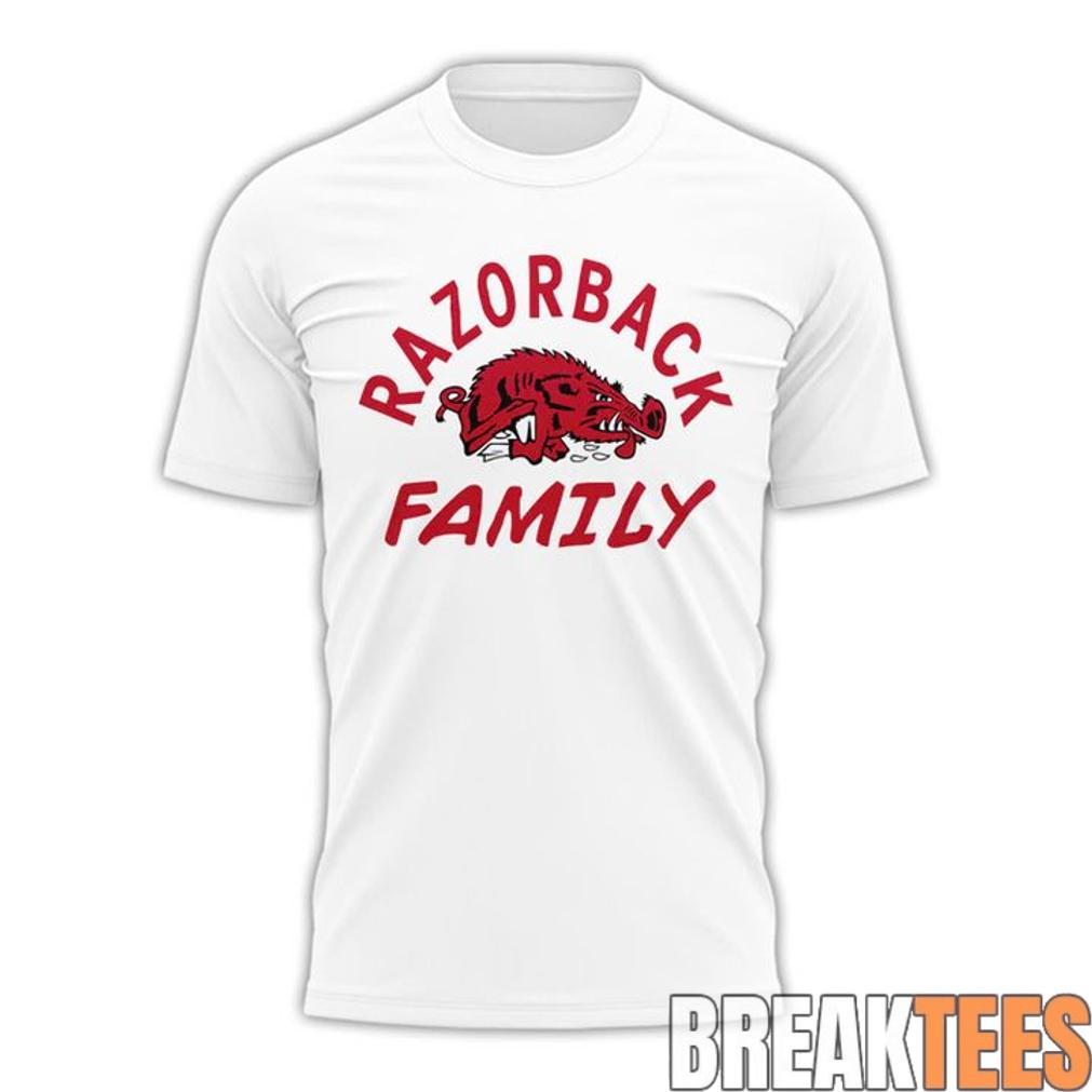 Arkansas Razorbacks ‘Family’ 2026 Special White T-Shirt