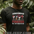 Arkansas Razorbacks Forever Peanuts Gang Fan Loyalty T Shirt