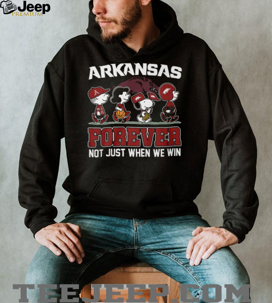 Arkansas Razorbacks Forever Peanuts Gang Fan Loyalty T Shirt