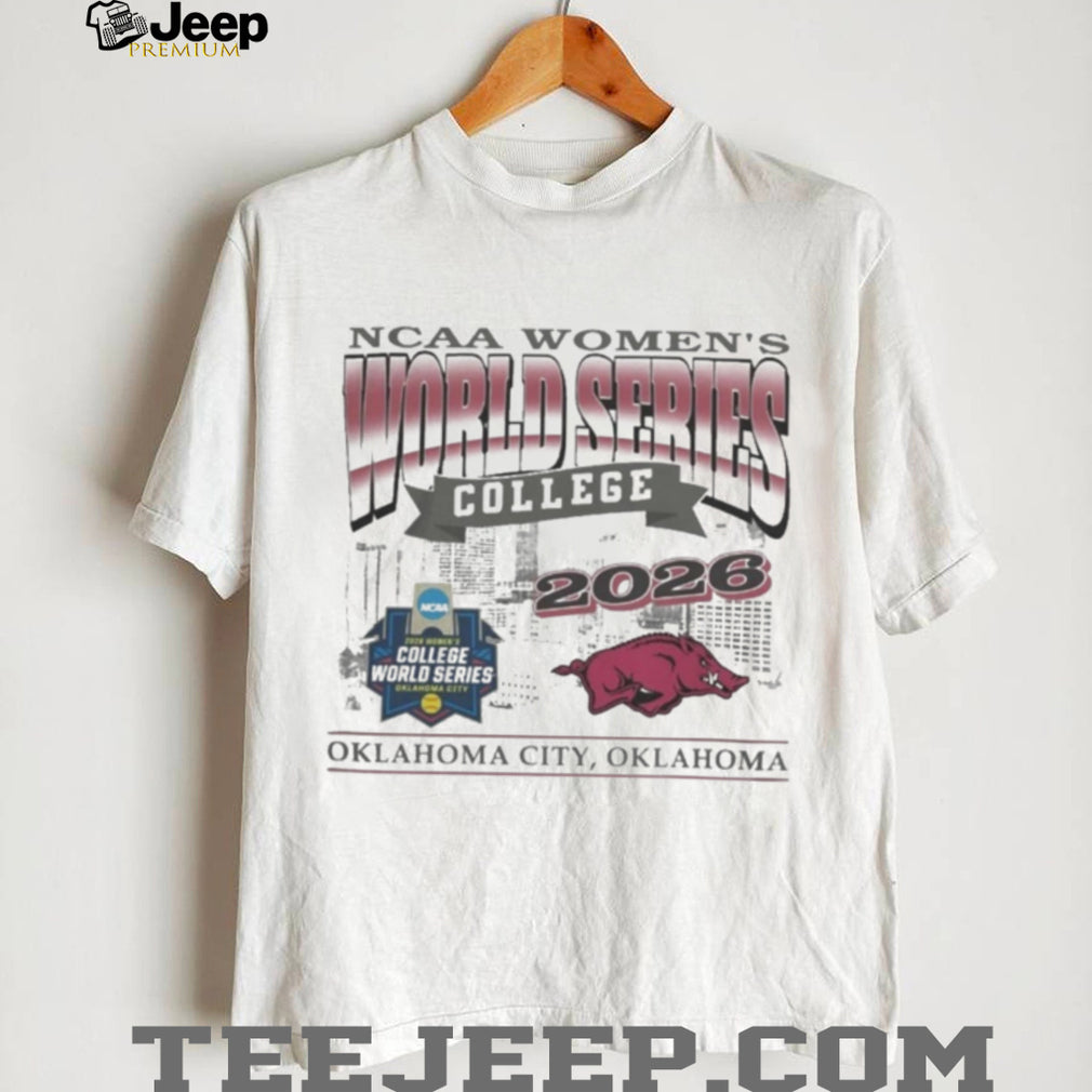 Arkansas Razorbacks NCAA Women’s College World Series Oklahoma City 2026 Logo Shirt